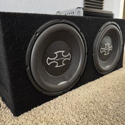 2 12” Subwoofers + 500 Watt Amp
