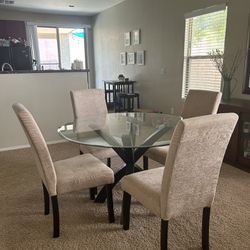 Glass Dining Table   $50