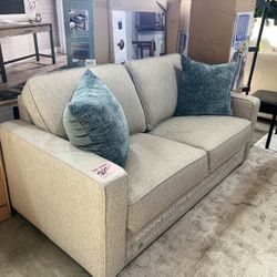 Grey Fabric Sofa Bed 