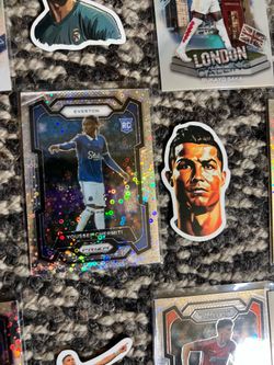 Cristiano Ronaldo Haaland Rodrygo Manchester, United PSG, soccer card and memorabilia lot C
