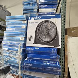 Exclusive

Lasko
20 in. 3 Speed Air Circulator Floor Fan for Home in Black with Wall Mount Option, Full Range Pivoting Head, Carry Handle