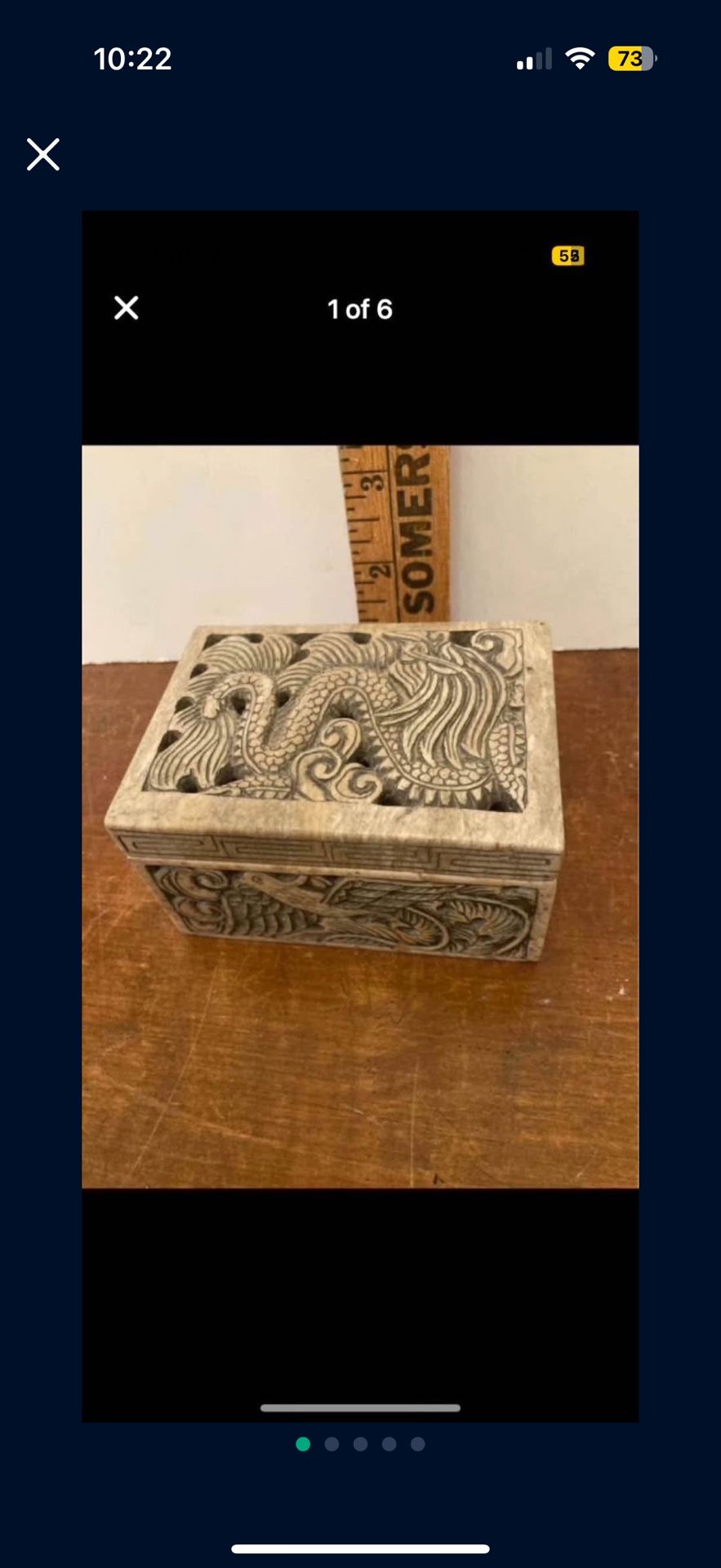 Asian Soapstone Box