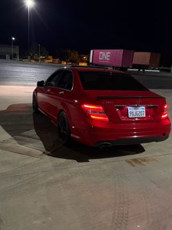 Mercedes-Benz C250 Red Sedan sport