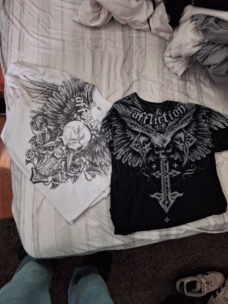 Two XL Affliction Shirts