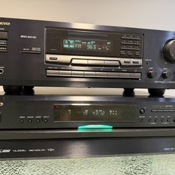 ONKYO Stereo Receiver & 6-Disc CD Changer Bundle w/ Remote  Selling a matching ONKYO stereo system featuring the TX-8511 Stereo Receiver and DX-C390 6