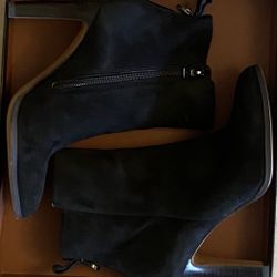 Coach Suede Leather Black Boots Size 7