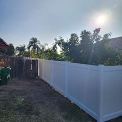 White Vinyl Fence