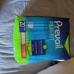 I Have 4 Brand New Never Been Open Prevail  Per-Fit Daily Underware Size XL , 20  Count  