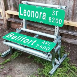 One Of A Kind Decor All Galvanized Steel And Aluminum Bolted Together Very Sturdy $150 I Can Change The Street Names For A Small Fee