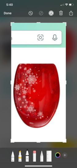 Red toilet seat with slow closing, Christmas toilet seat, silent closing, easy to install
