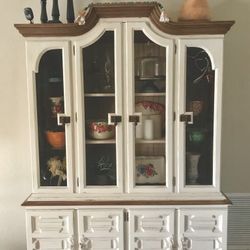 Heritage China Hutch Solid Wood 