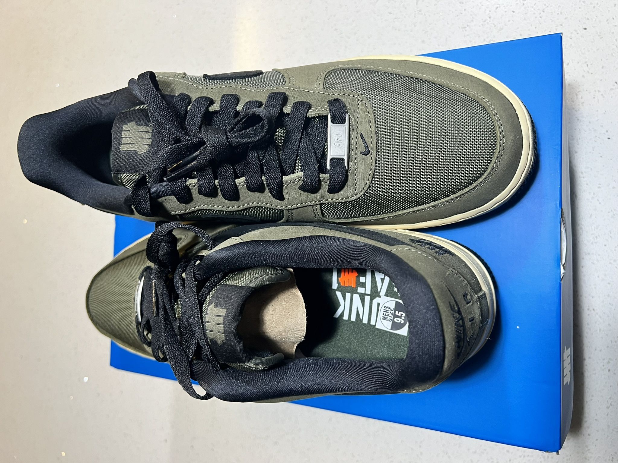 Nike Undefeated Ballistic Dunk Vs Air Force Size Deadstock