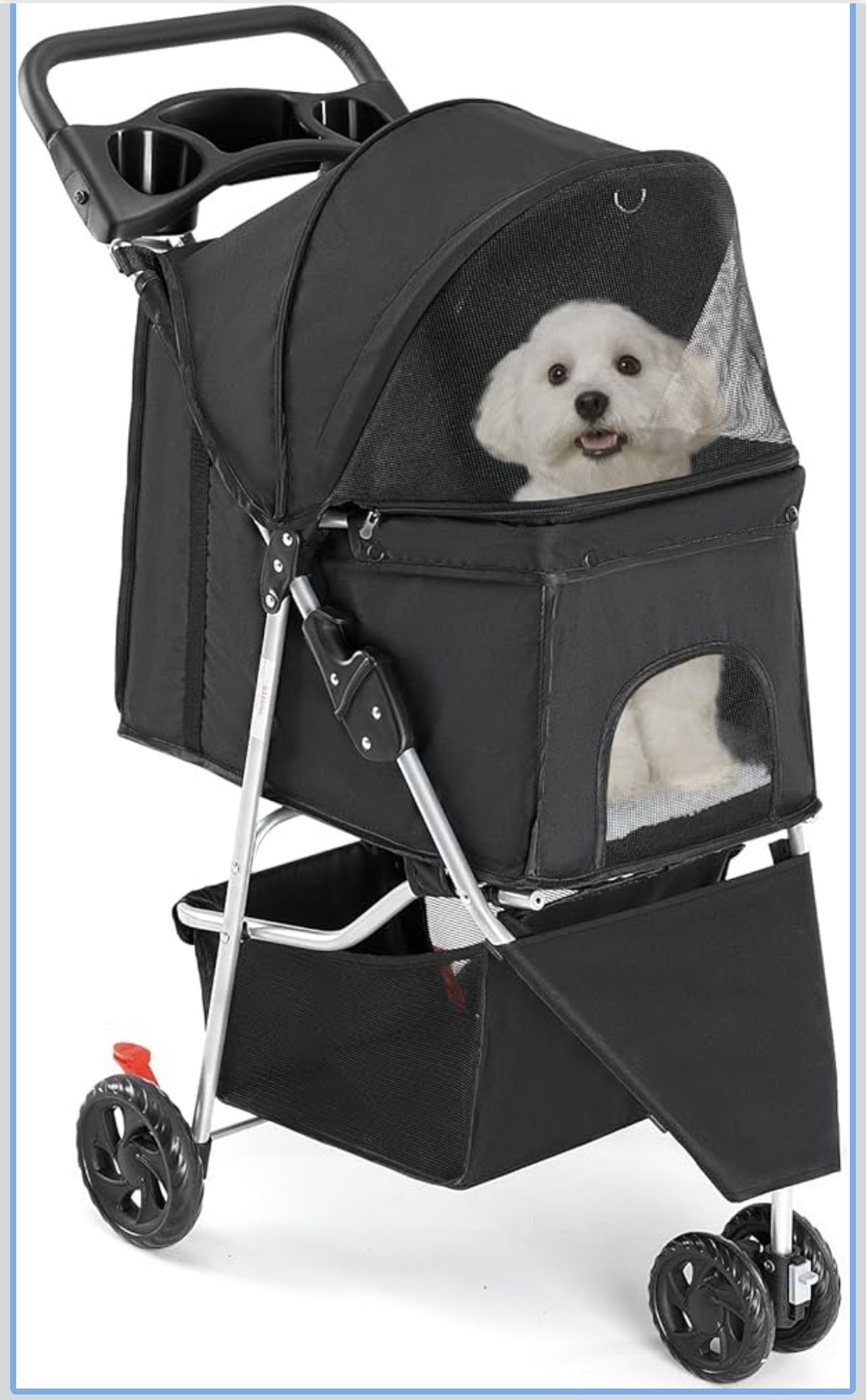 3 Wheel Dog Pet Stroller
