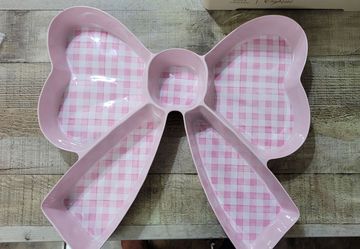 Shabby Chic Bow Tray New