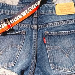 Levi’s Kids Blue Denim Shortalls Overall 