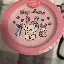 Hello Kitty Easter Plates 