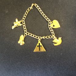 Ladies Religious Christian Charm Bracelet