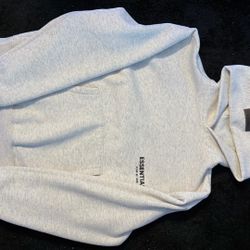 essentials hoodie light oat