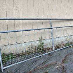 CountyLine 12 ft. Galvanized Mesh Gate