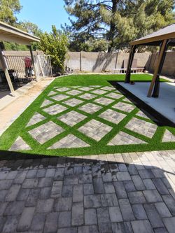Pavers and turf