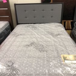 New Full Size With New Mattress and boxspring Included