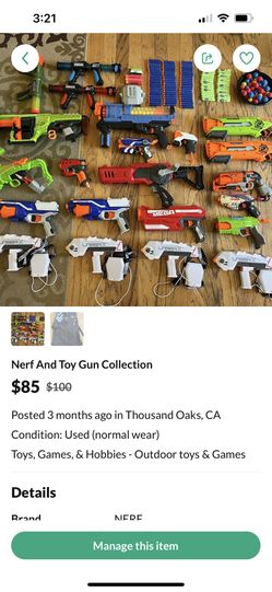 Nerf Toy Collection. 