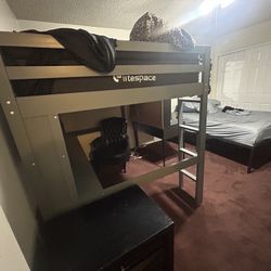 Loft bunk bed desk