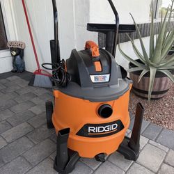 RIDGID 16 Gal. 6.5 Peak HP NXT Shop Vacuum Wet Dry Vac with Cart, Fine Dust Filter, Hose and Accessory Attachments HD1800 $120 BRAND NEW FIRM PRICE