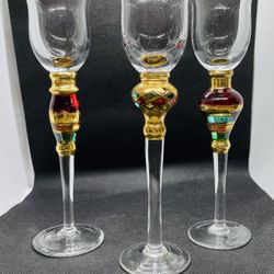 Artland Splendor Cordial Glasses With Jewel Stems 