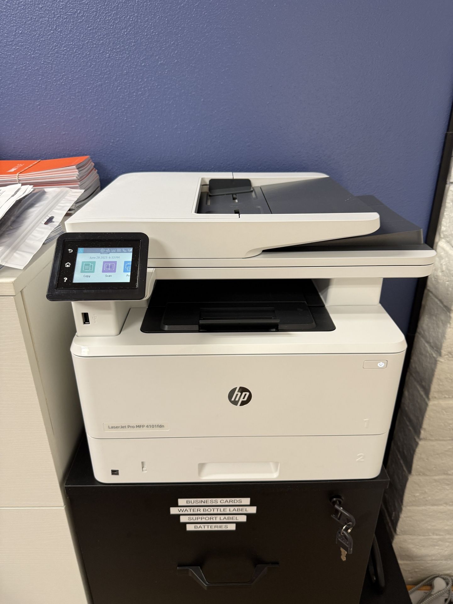 HP LaserJet Pro MFP 4101fdn Black & White Printer, Print, scan, copy, fax
