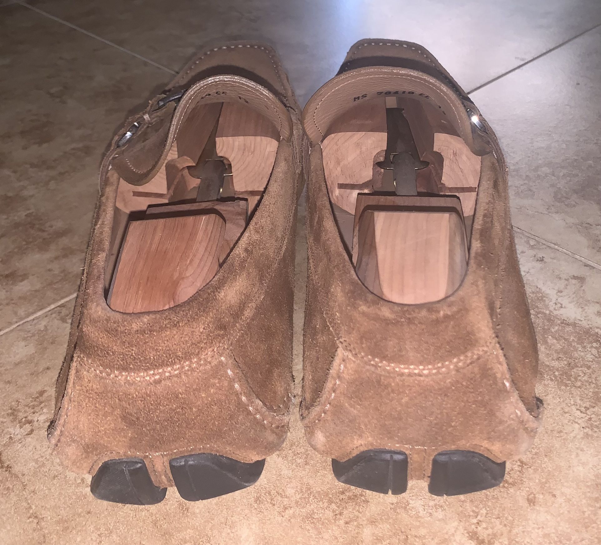 Ferragamo Sardenga brown suede Driving shoe size US 12 FREE  display picture 3
