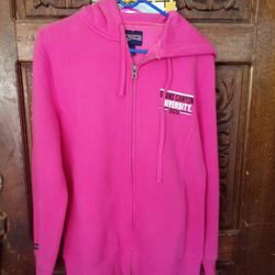 Hot Pink Hoodie Top Women's Medium 