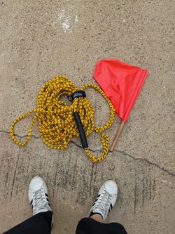 Ski Tube Rope And Flag