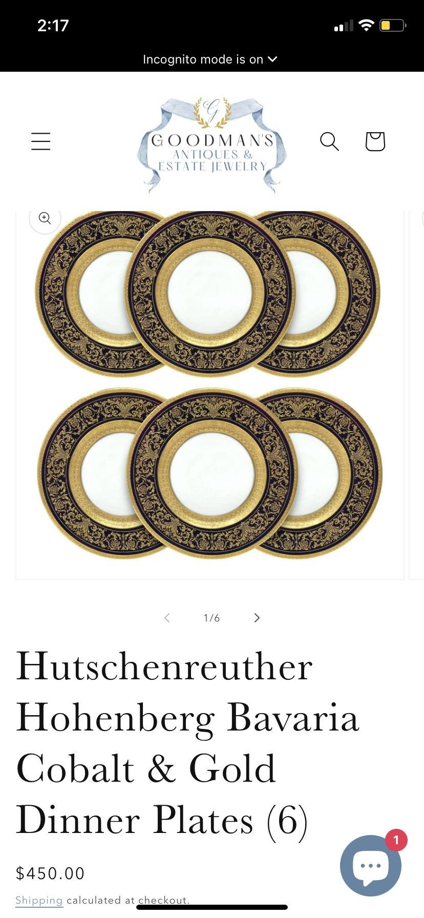 Rare 1920s German Dinner Antique Plates