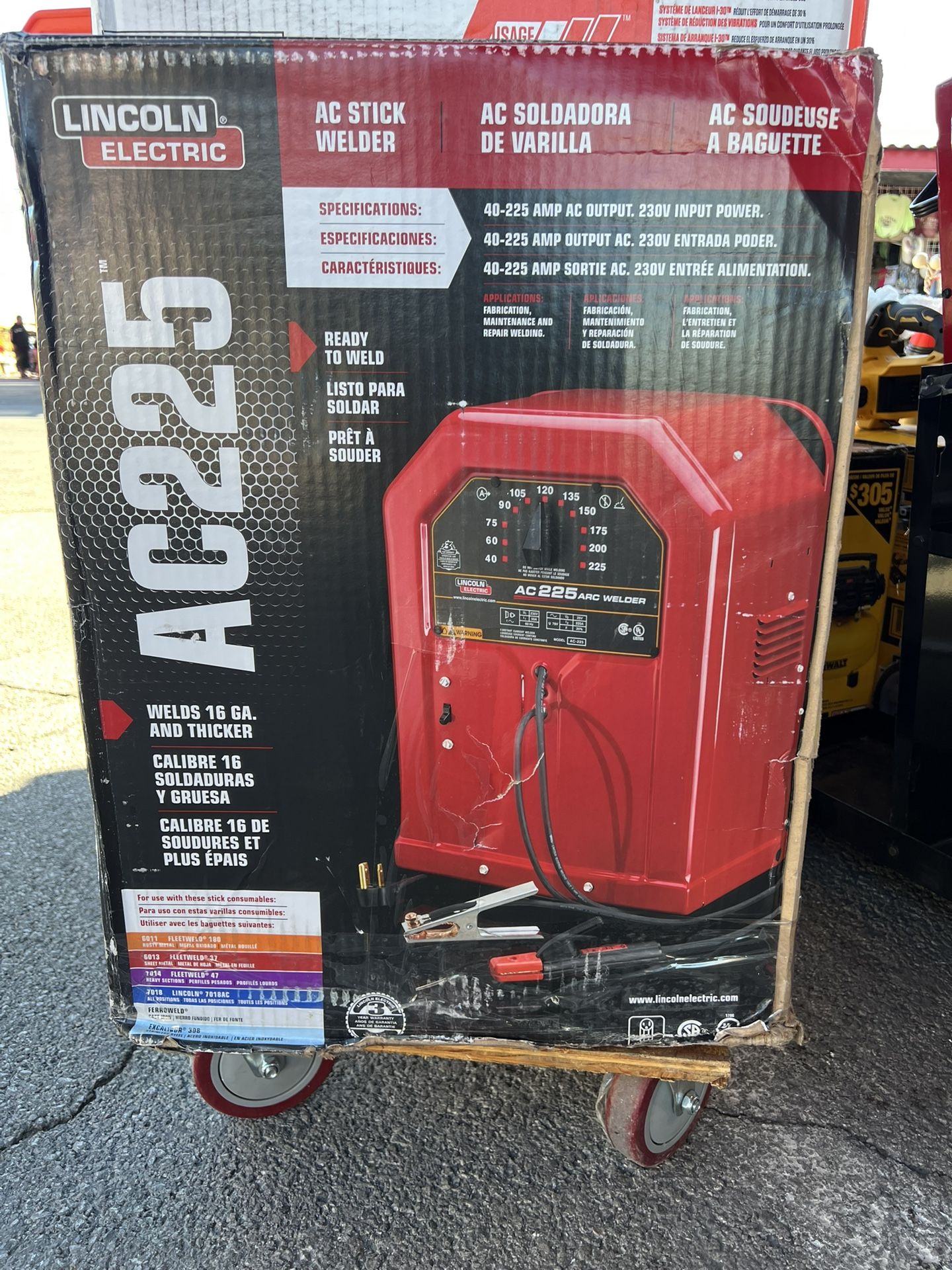 AC225 WELDS 16 GA. AND THICKER 