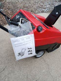 Murray USA Built Lightweight Snowblower Electric Start Great For Elderly Ez To Maneuver 