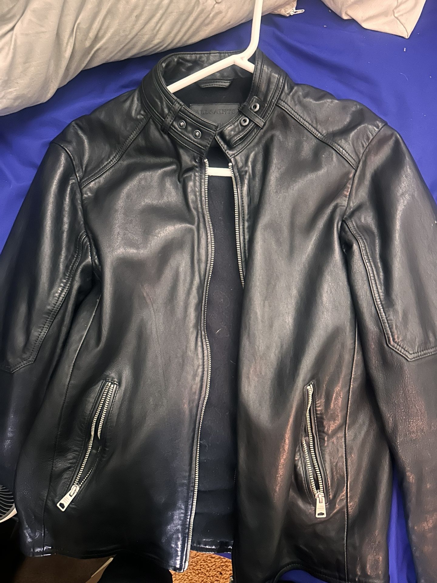 All saints cora leather jacket Mens Small