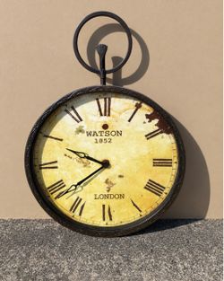 Antique wall decor / large pocket watch