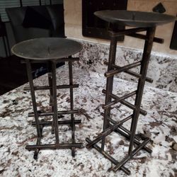 Metal Candle Holder Set