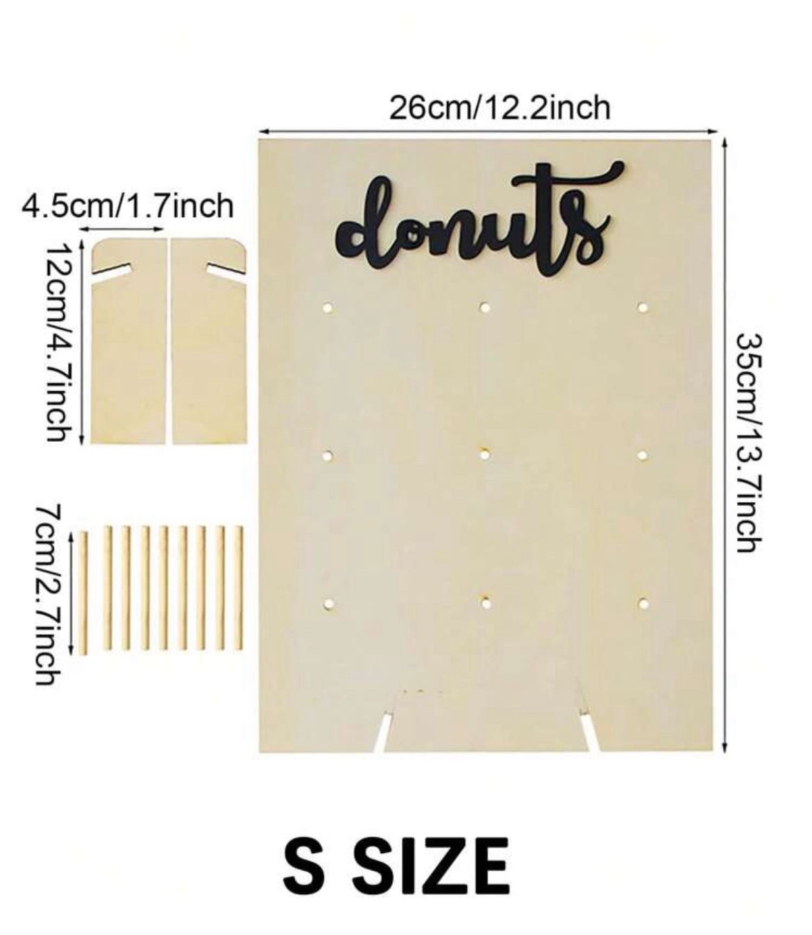 It Holds 9  Donut Storage Stand, Modern Letter Graphic Cake Stand For Party Cake Stand Cake Decorations Cupcake Stand Cake Decor Cake Holder Wedding