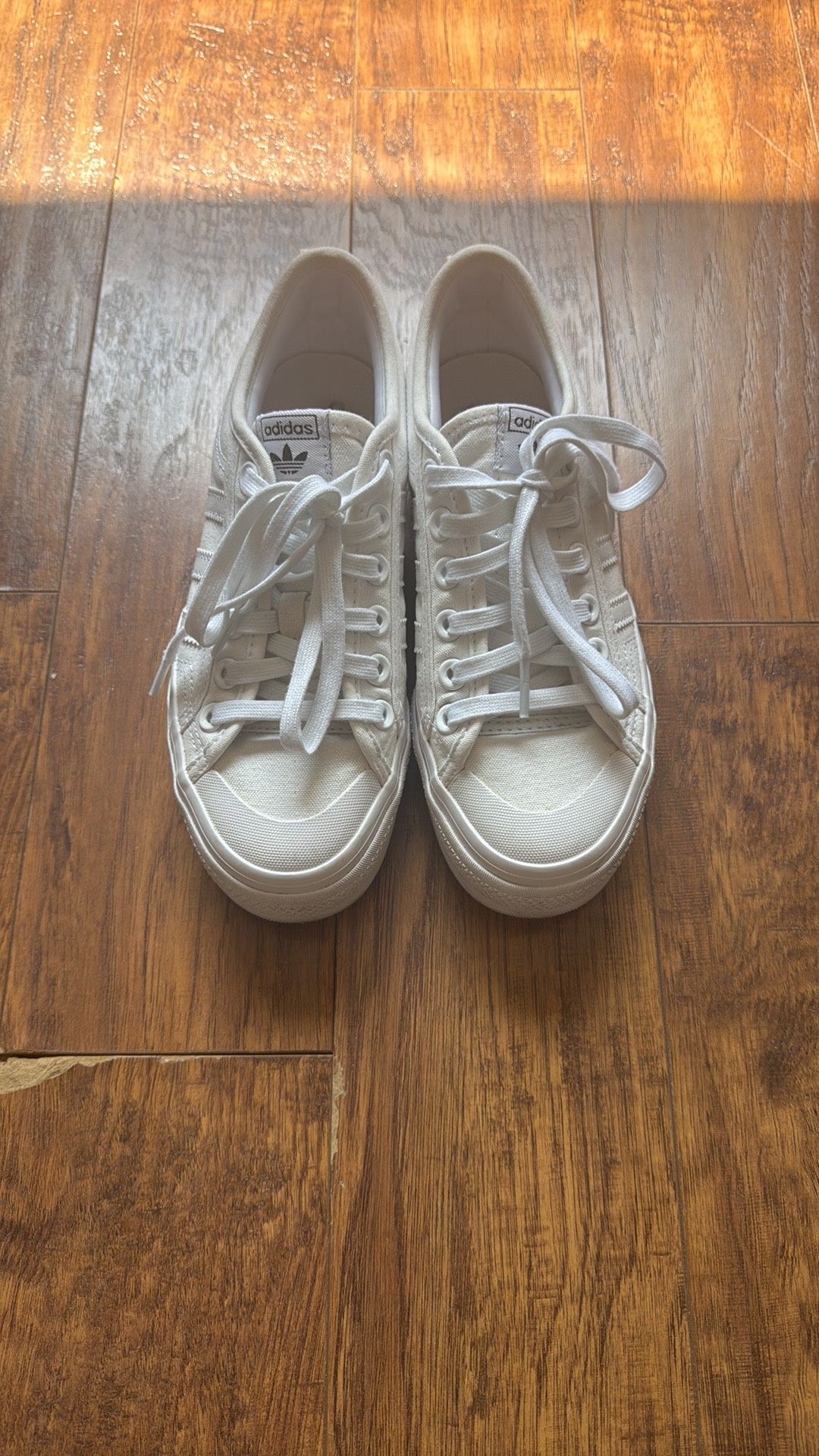 Adidas Classic White Canvas Sneakers Women’s 6.5