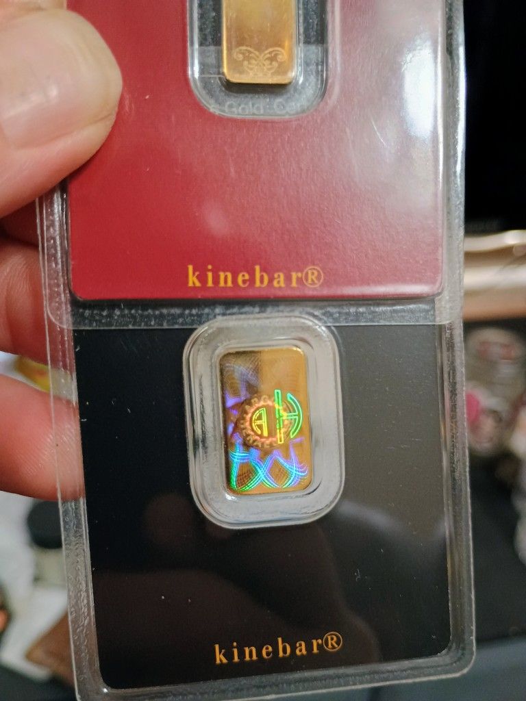 2 Gram And 1 Gram Kinebars Gold .999