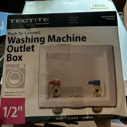 Tectite 1/2 in. Brass Push-to- Connect × 3/4 in. Male Hose Thread Washing Machine Outlet Box
