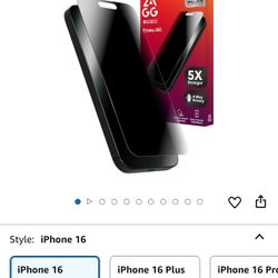 Zagg iPhone 16 Pro Tempered Glass Screen Protector
