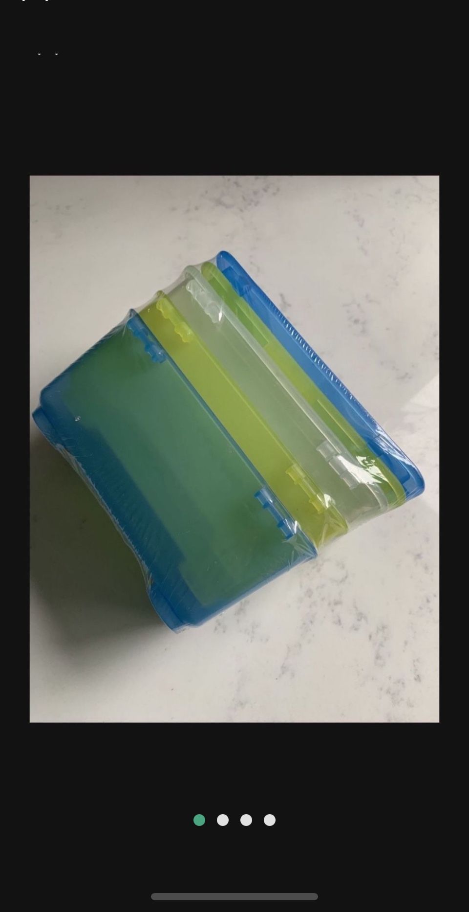 3 Small Boxes with Lids IKEA Containers Storage Organize