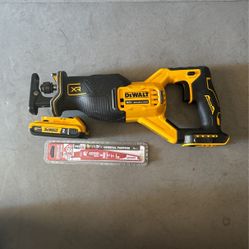 20V MAX XR Cordless Brushless Reciprocating Saw (20v Max 2AH Battery And Diablo Carbide Teeth)
