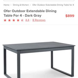 Article Furniture Extendable Outdoor Table