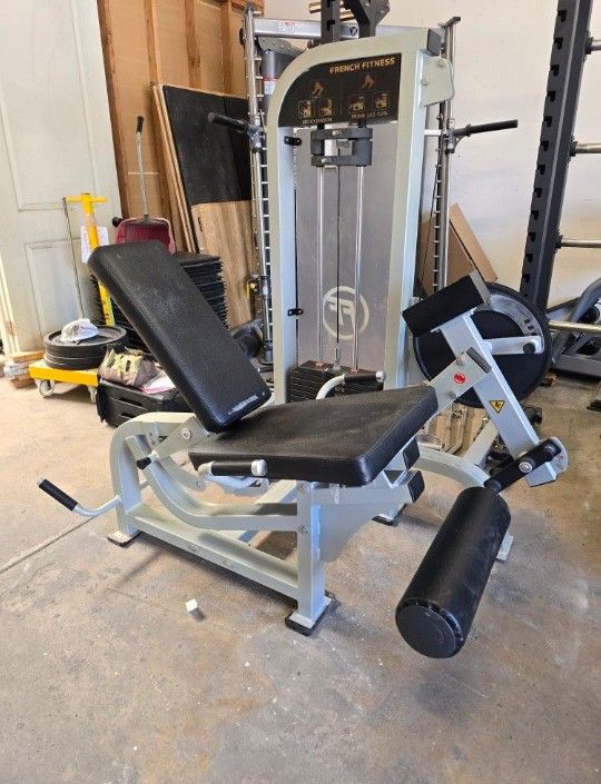 French Fitness Dual Leg Extension/ Prone Leg Curl Gym Equipment Exercise Fitness Weight Machine