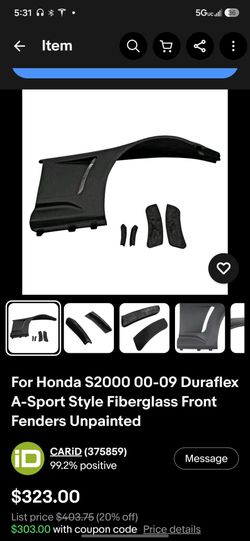 S2000 ASM style fenders