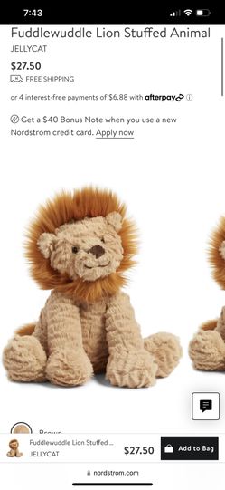 Jelly Cat Fuddlewuddle Lion